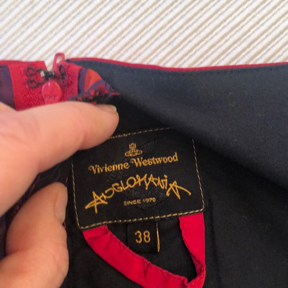 VIVIENNE Westwood red plaid mini dress - Picture 3 of 3